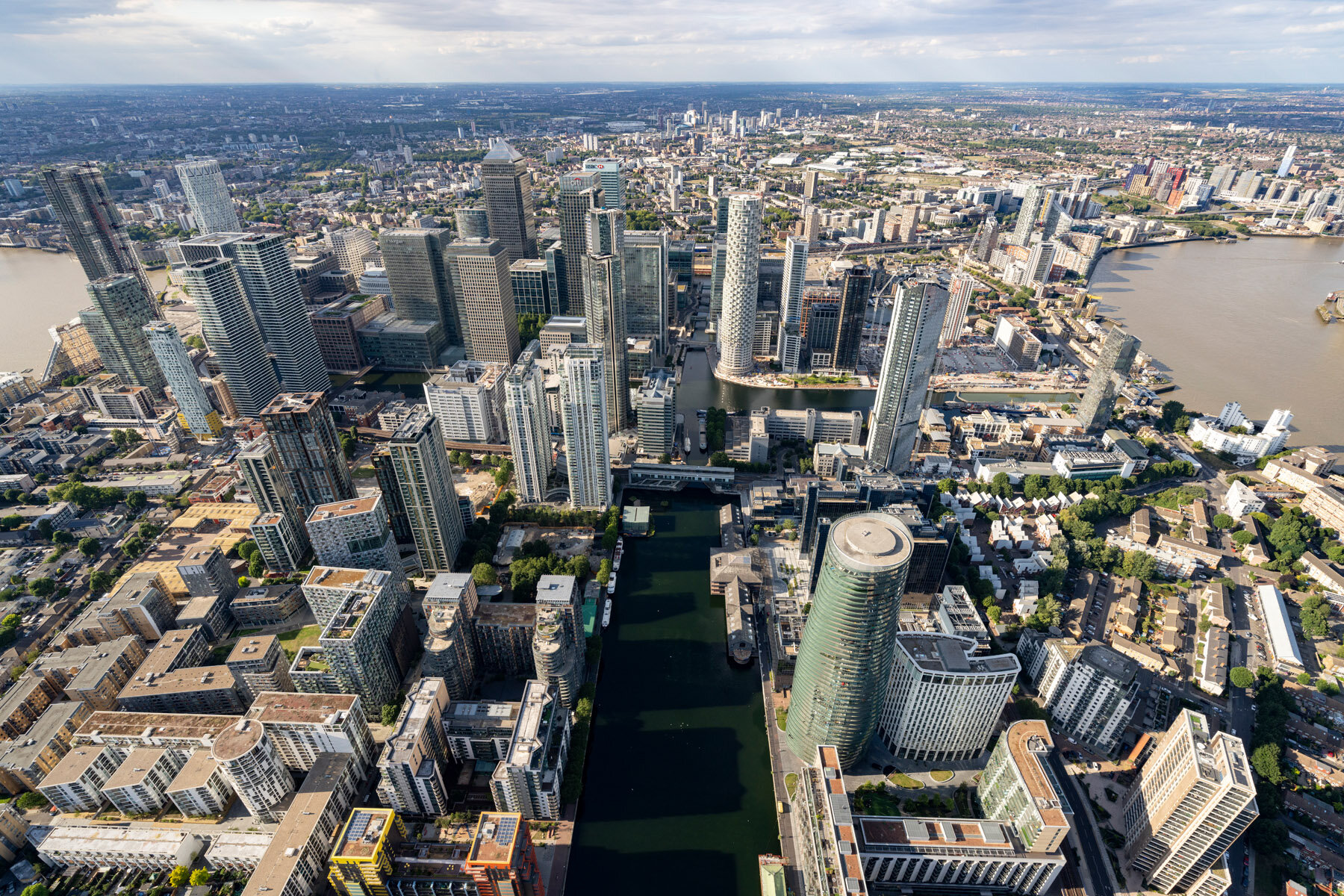  Canary Wharf Aerial Photography - July 2020 © Joas Souza 