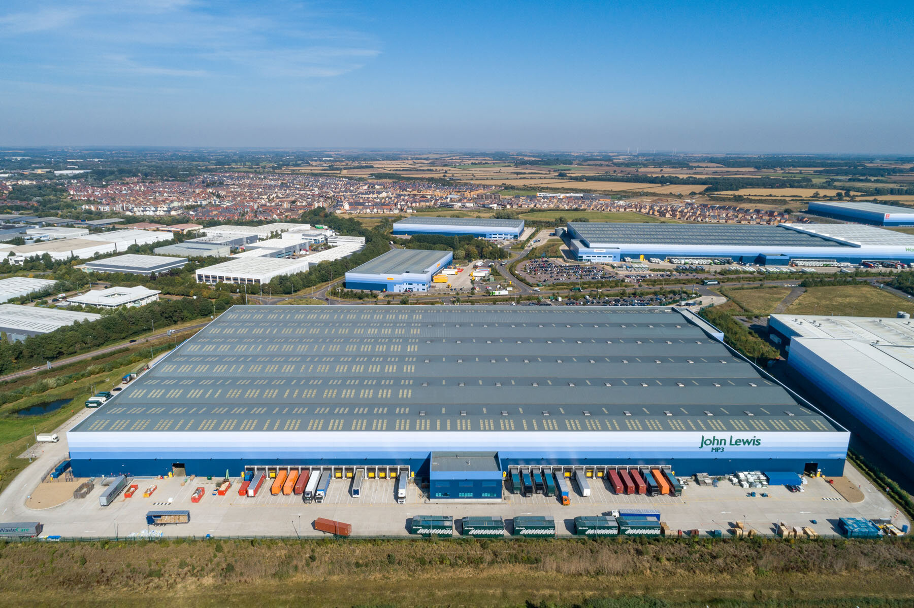  Aerial photography of warehouses and industrial parks 