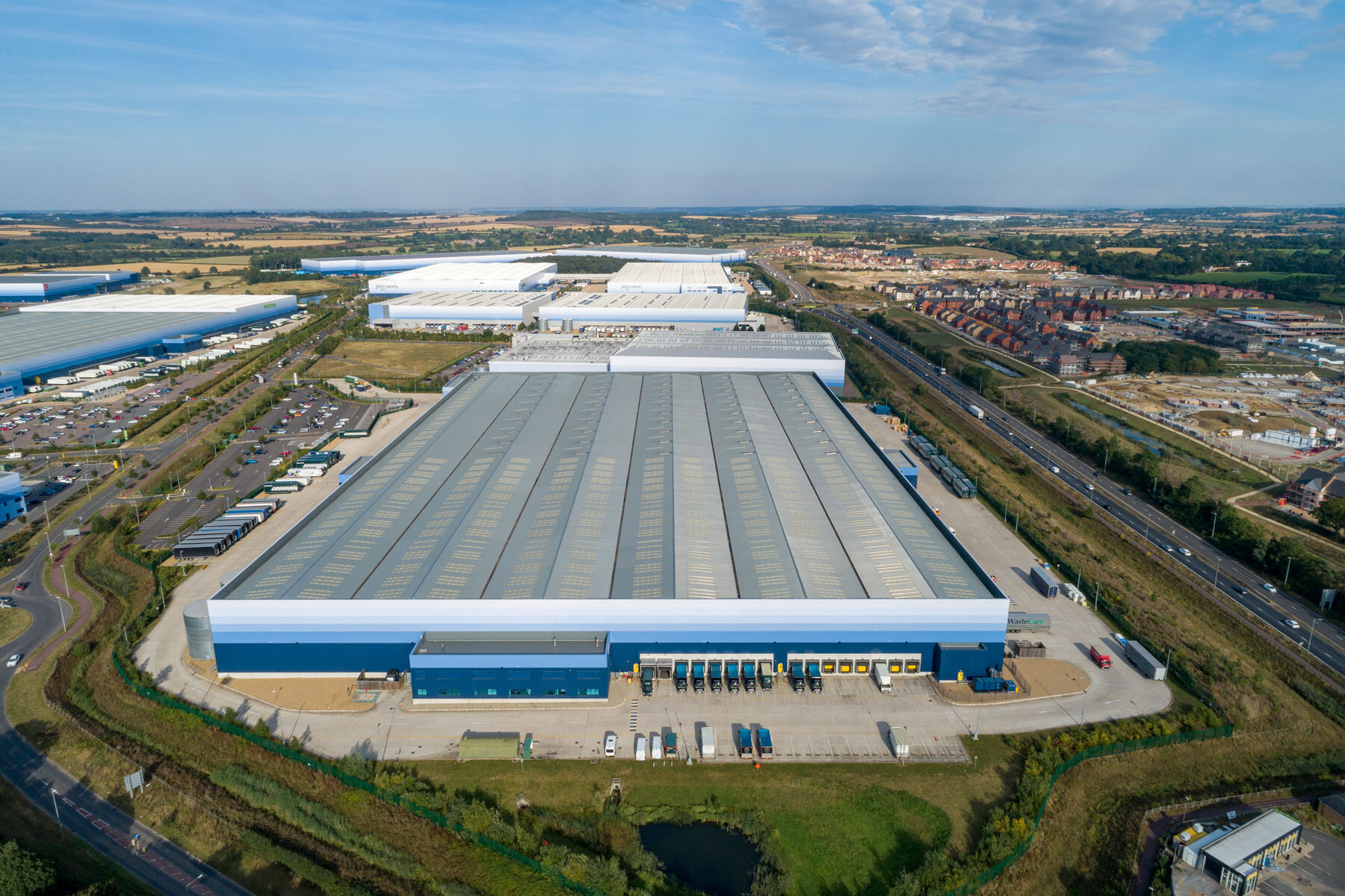  Aerial photography of warehouses and industrial parks 