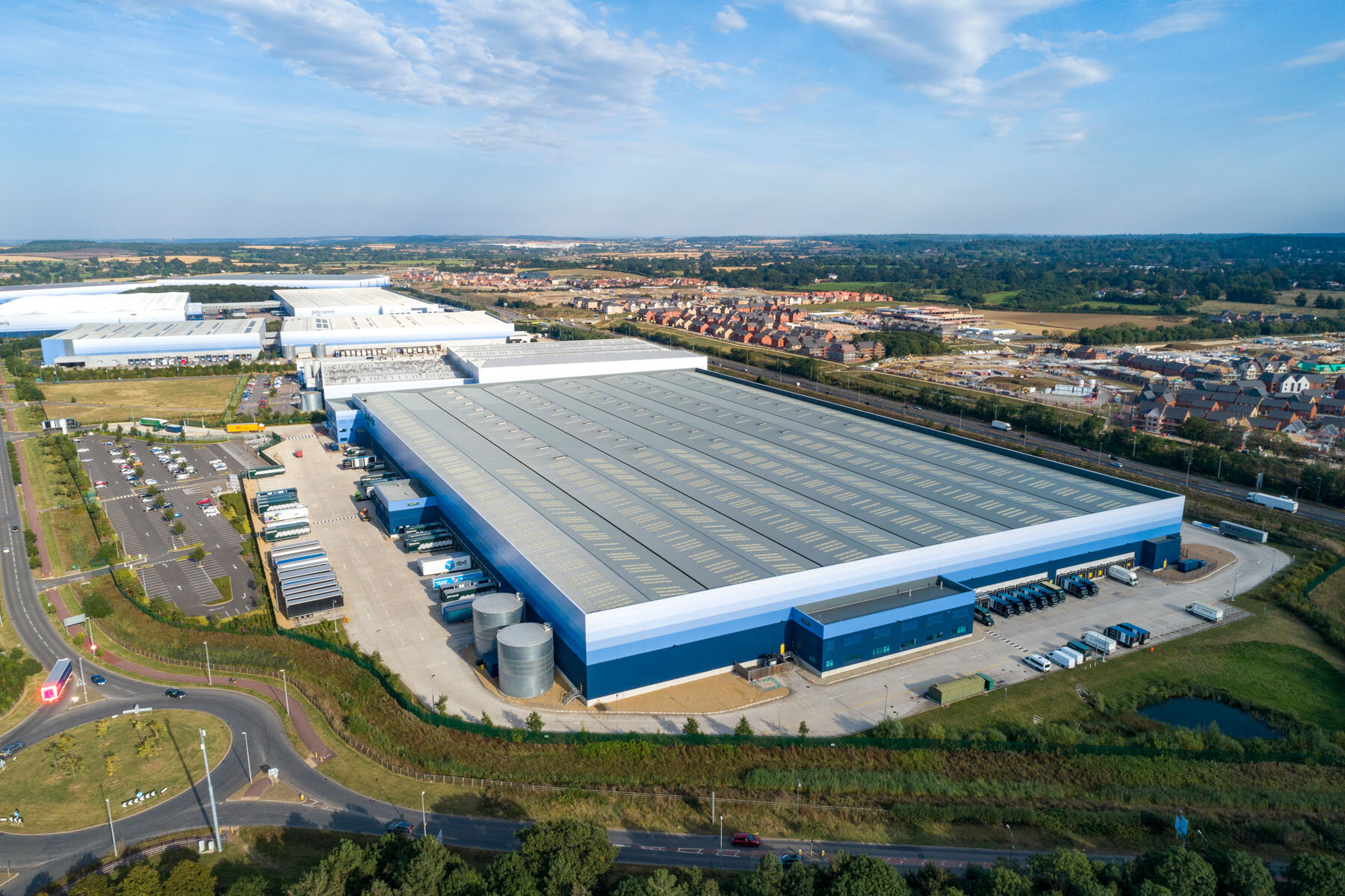  Aerial photography of warehouses and industrial parks 