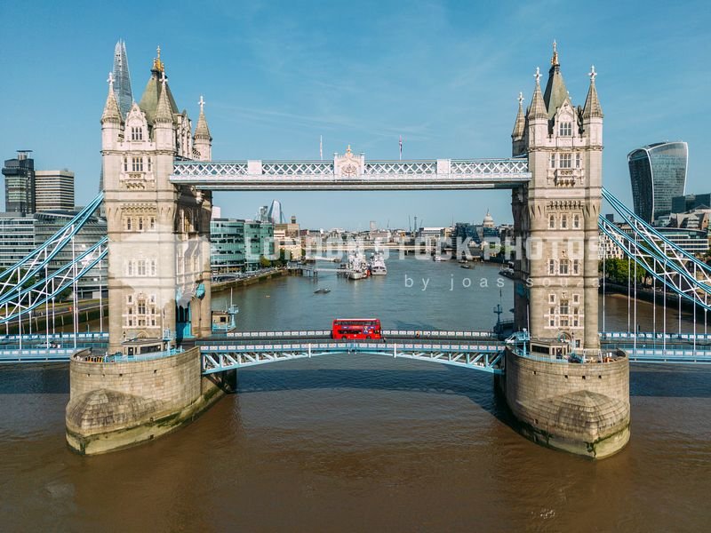  July 2022, Aerial photography of the Tower Bridge east side, Tower Bridge Road, SE1 