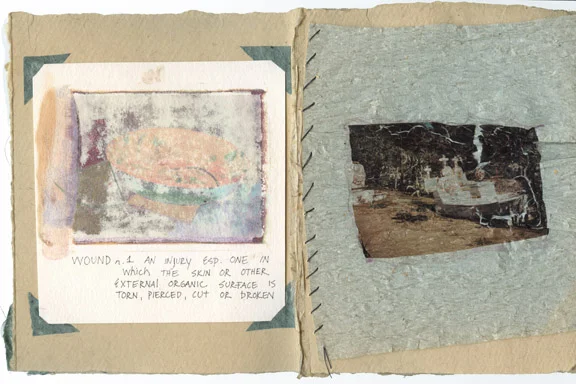 Thorn Book, interior Mixed media