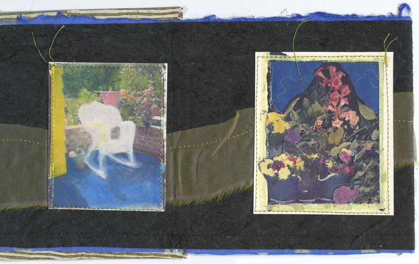  Lotus book, interior Polaroid transfer/mixed media 