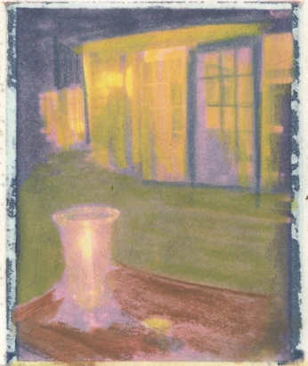  Amagansett Interior Polaroid transfer/oil pastel 