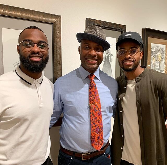 Portraits and Figures art show:
These two young men-supporting me
there is nothing I can&rsquo;t accomplish!! Dad feeling the love!!!