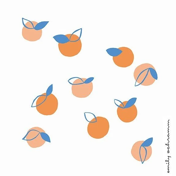 Always going back to drawing fruit! .
This got me thinking about how in AZ as kids we learned about the &ldquo;Five C&rsquo;s of Arizona&rdquo;. Citrus is one! Anyone know what the others are (I always forget one!)?