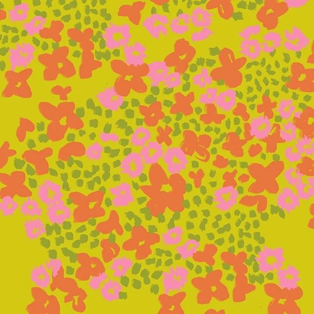 Trying to figure out how to do some loosey goosey florals. Brought to you from my couch + iPad, my new favorite work environment!