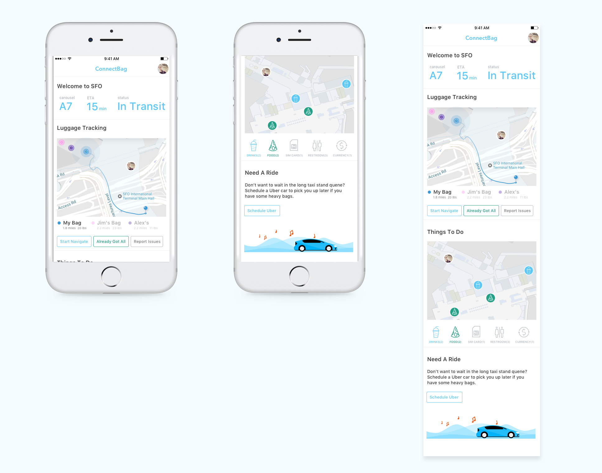 Homepage visual mockup