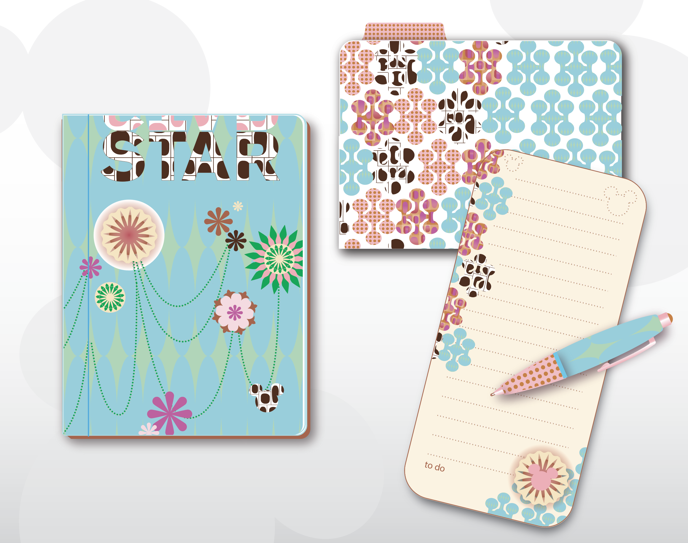 DISNEY - MODERN MICKEY STATIONERY SET 2