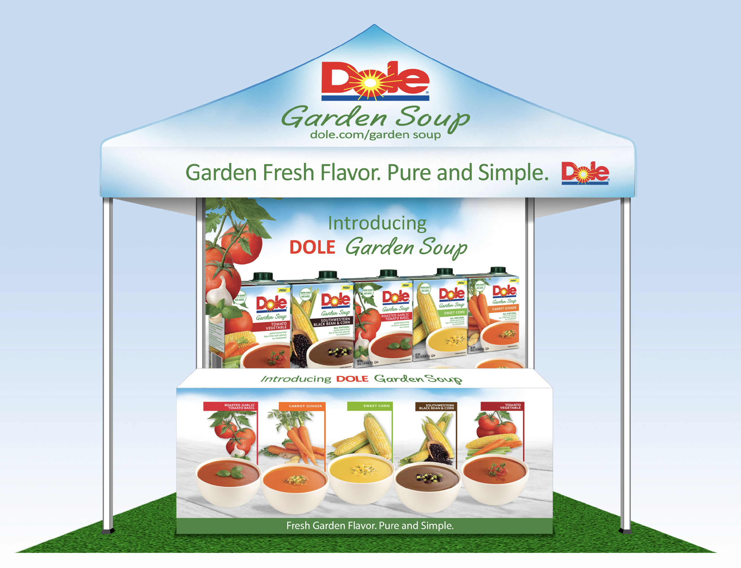 DOLE &nbsp;SIGNAGE - NEW PRODUCT - &nbsp;ACTIVATION TENT DESIGN  