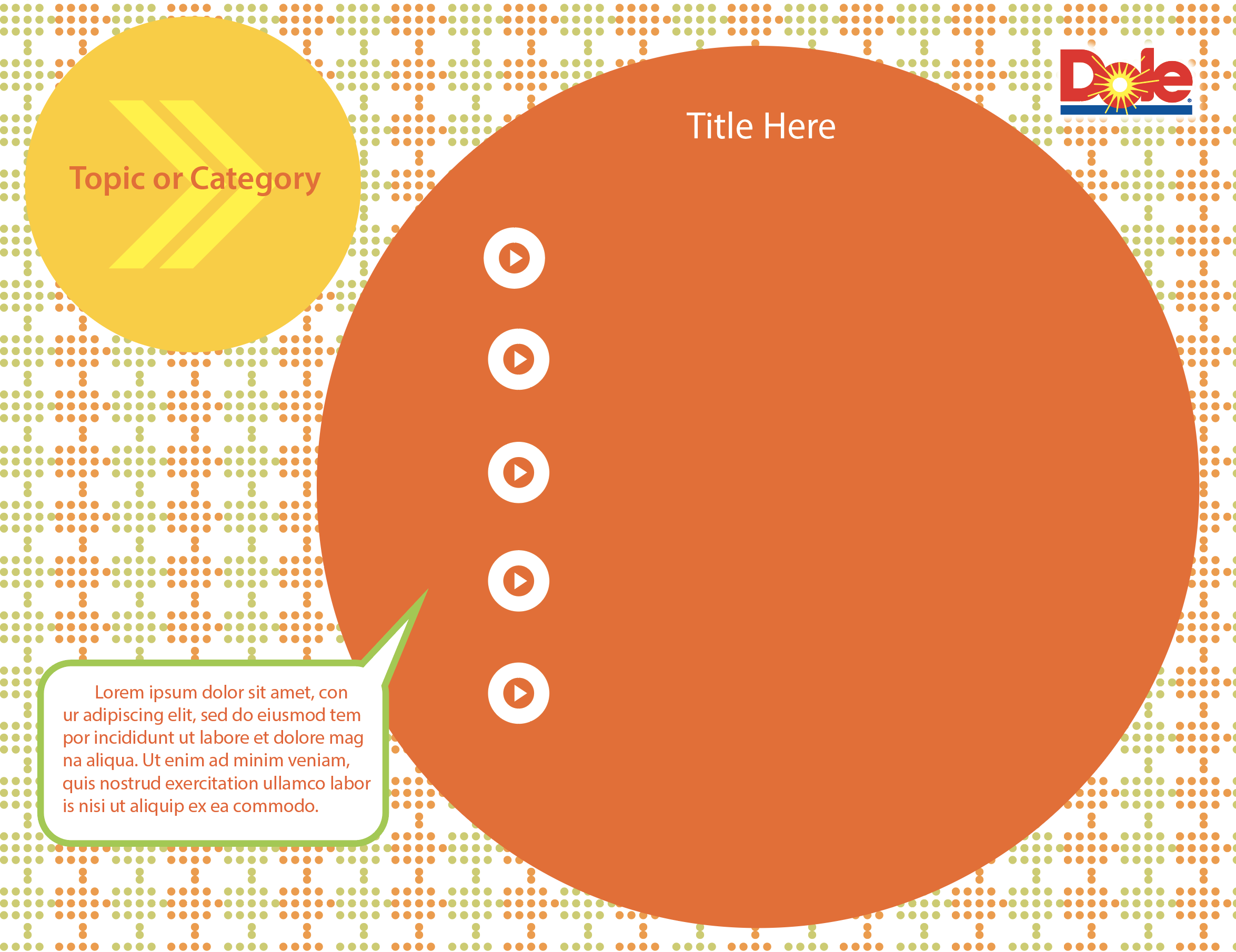  DOLE - PRESENTATION TEMPLATE DESIGN