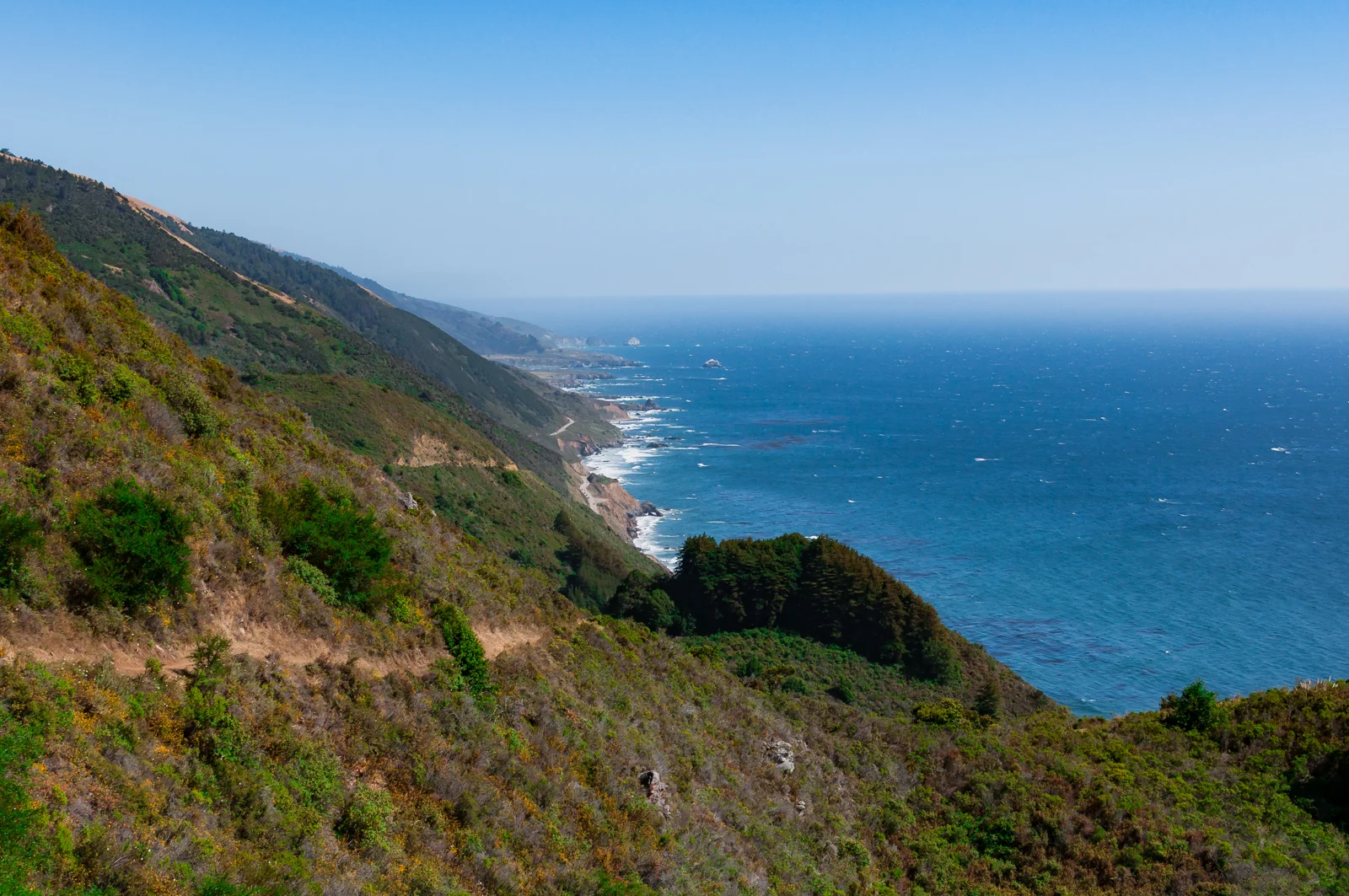 Right off the bat you're met with about 1-2 miles of uphill switchbacks, definitely the hardest part of the hike. We started at around 2:00pm, so the sun was beating right on us and the heat was a bit of a killer. Luckily you get some nice ocean breezes and an absolutely breathtaking view.