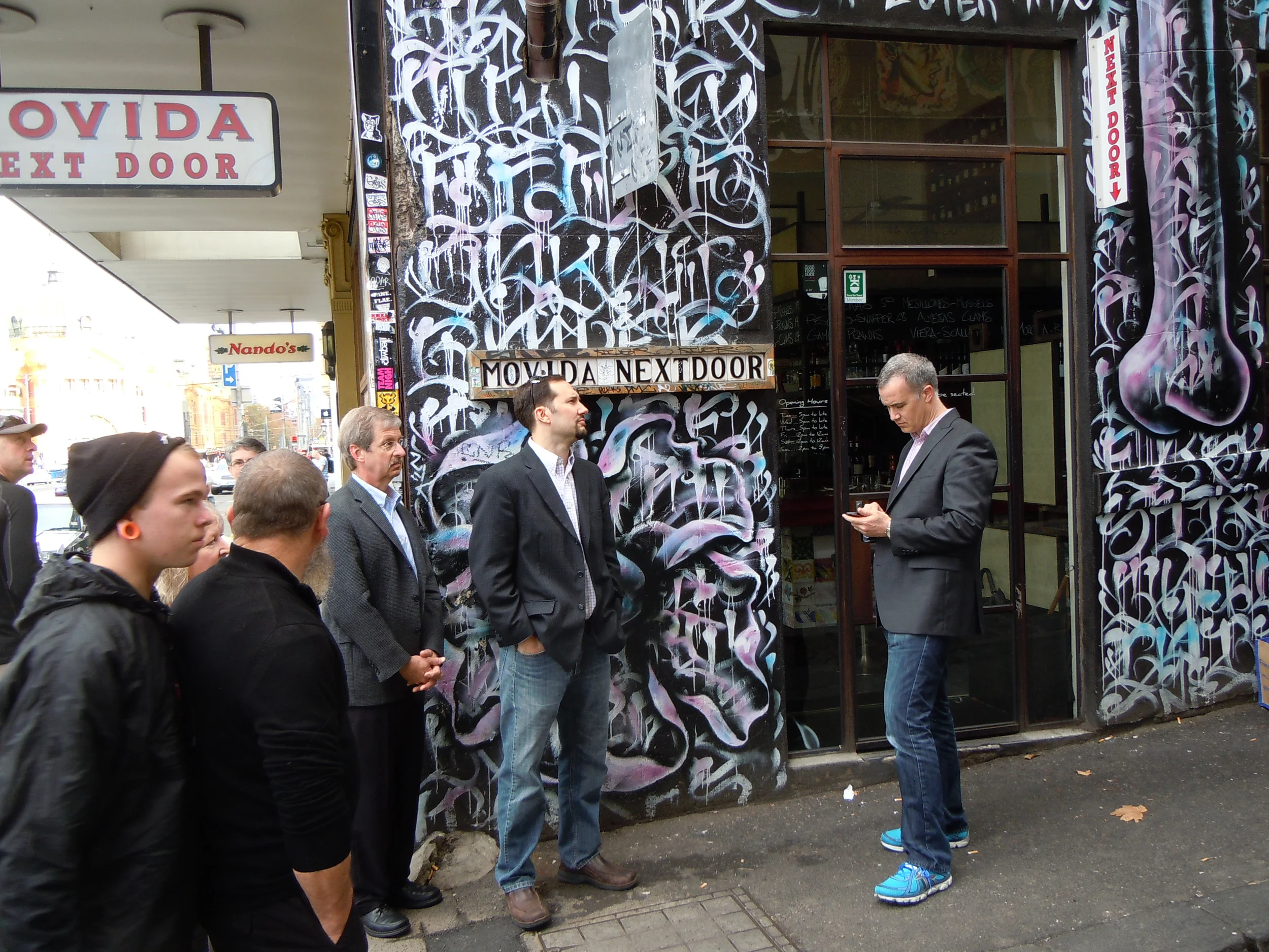 Hungry. Restaurant will open soon