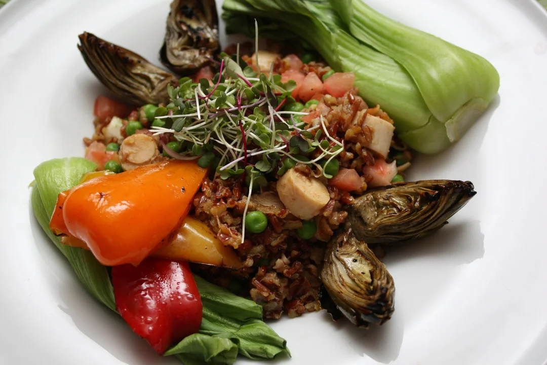 A vegan main course from Feastivities Events