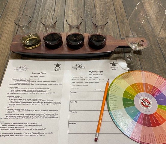 Mystery Wine Flights at Muret-Gaston Winery