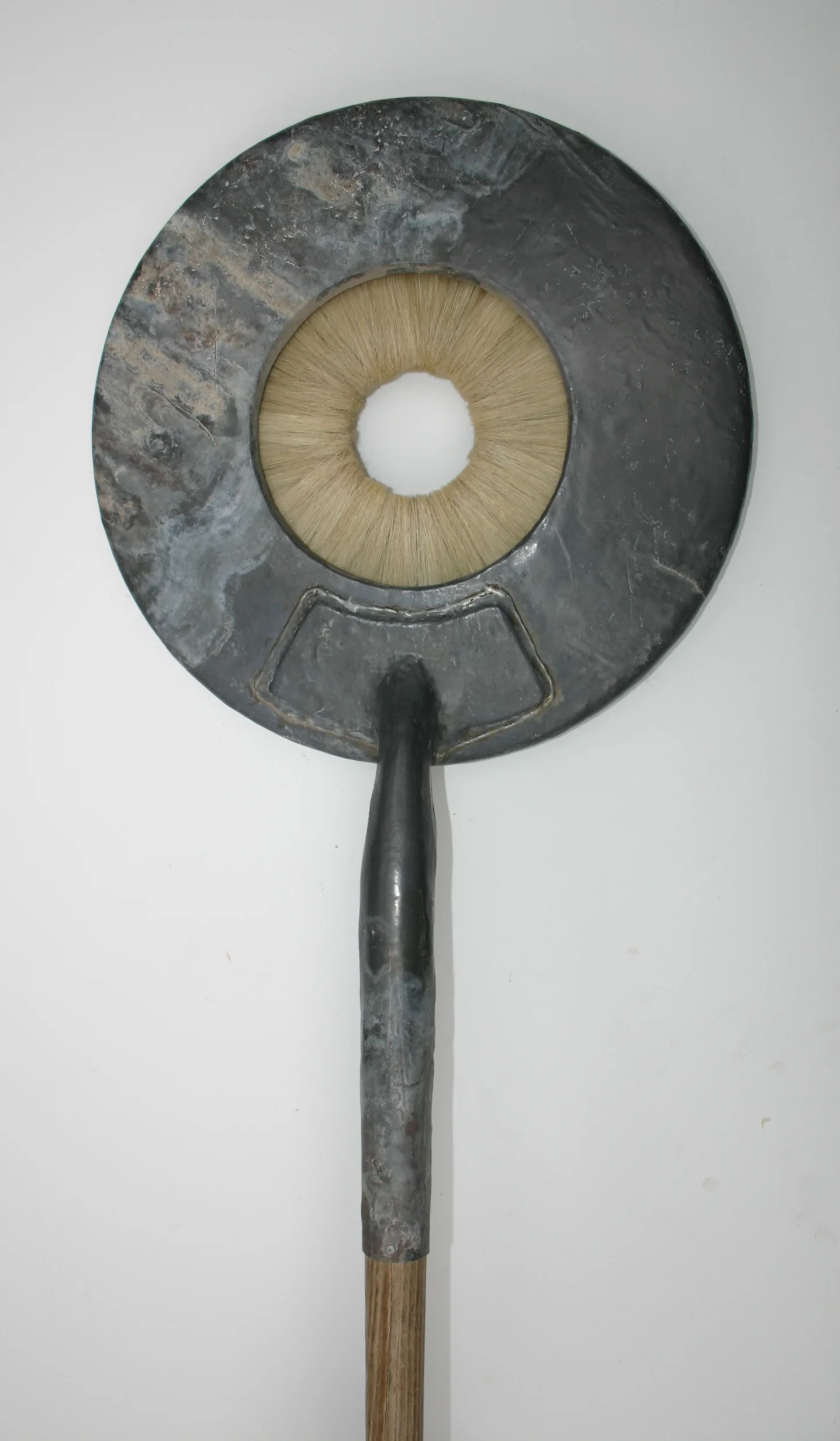   Untitled.  &nbsp; &nbsp;Lead, wood, hog hair 