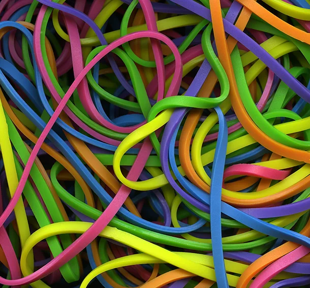 'Rubber Bands (readymade)' 2017 © Angela Grimsdale