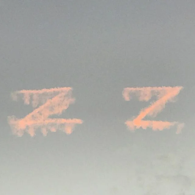 &lsquo;ZZ&rsquo; 2020 
I am not sure what they were attempting to write in the sky. I love the way the setting sun turned the lettering an orange colour.
#upinthesky #inthesky #lettering #signage #skywriter #zz #z #sunset #sydneylocal #sydney #sydney