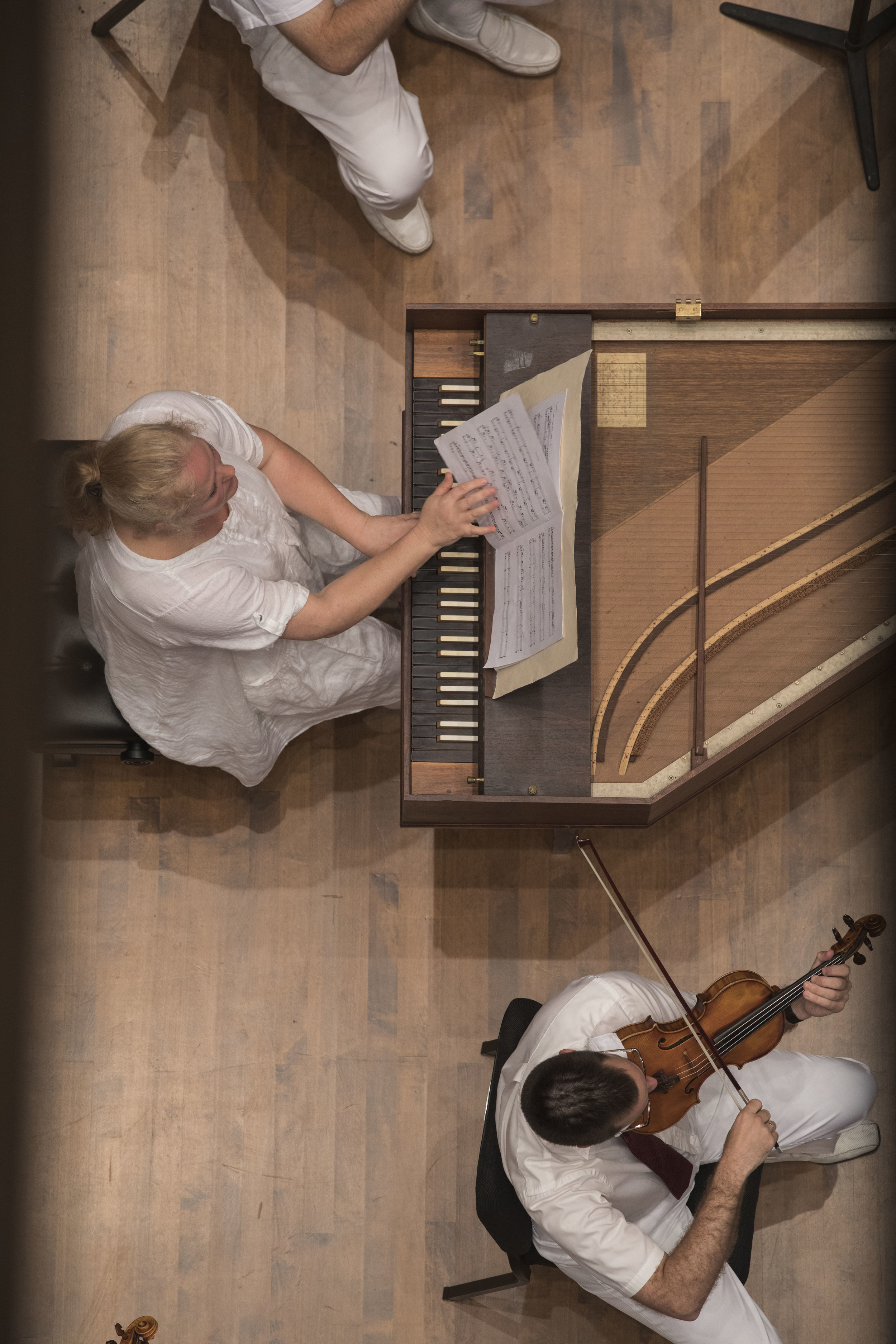  Nicola Melville plays the harpsichord during the Chautauqua Symphony Orchestra "Music as Muse" performance on Thursday, July 13, 2017 in the Amphitheater. 