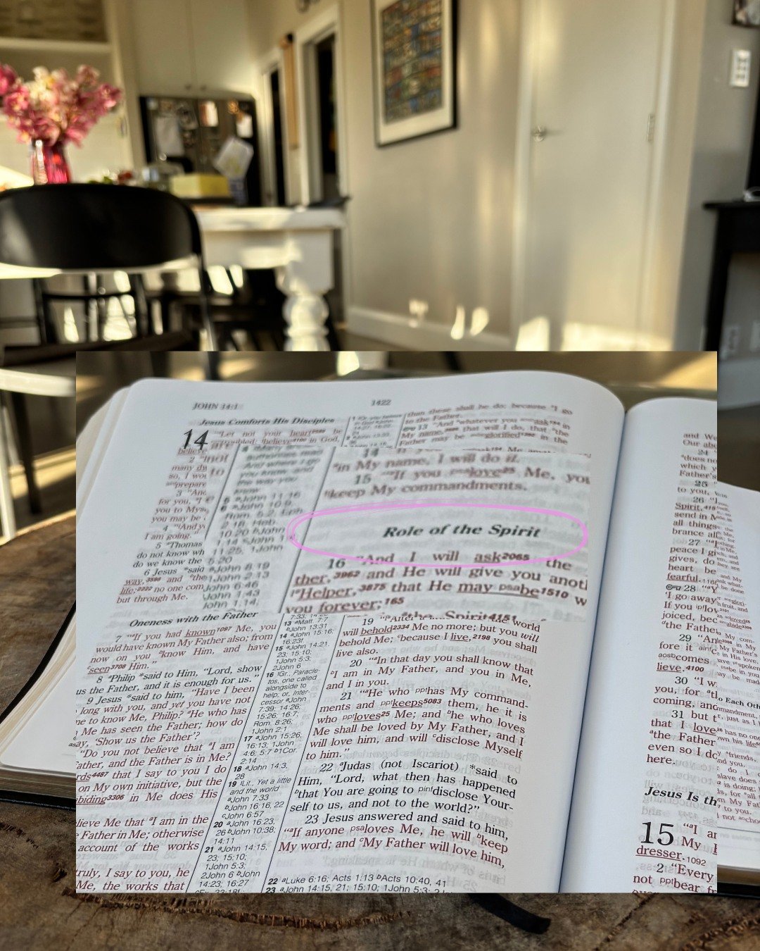 Last Sunday Sarah set us some 'homework' - read John chapter 14, 15 &amp; 16 from the Bible.  If you haven't done that yet, there's still time, and it will impact your life!

If you don't have a Bible at home, you can start reading here - https://www