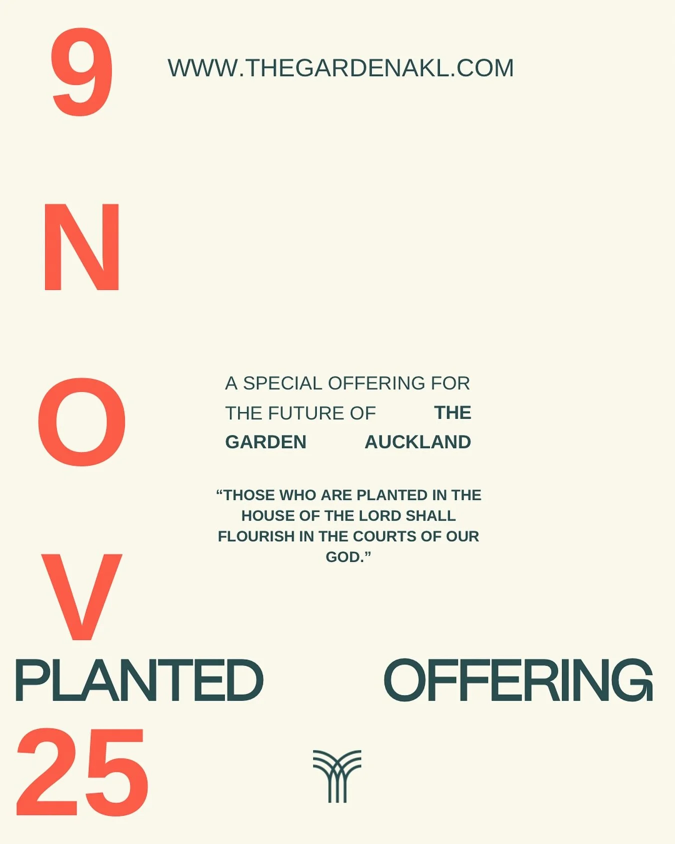 This Sunday we are taking up our Planted offering. Our first special offering in the life of The Garden. Please be in prayer - over what you can bring to contribute to what we believe will be a special day for our future. We can&rsquo;t wait to see a