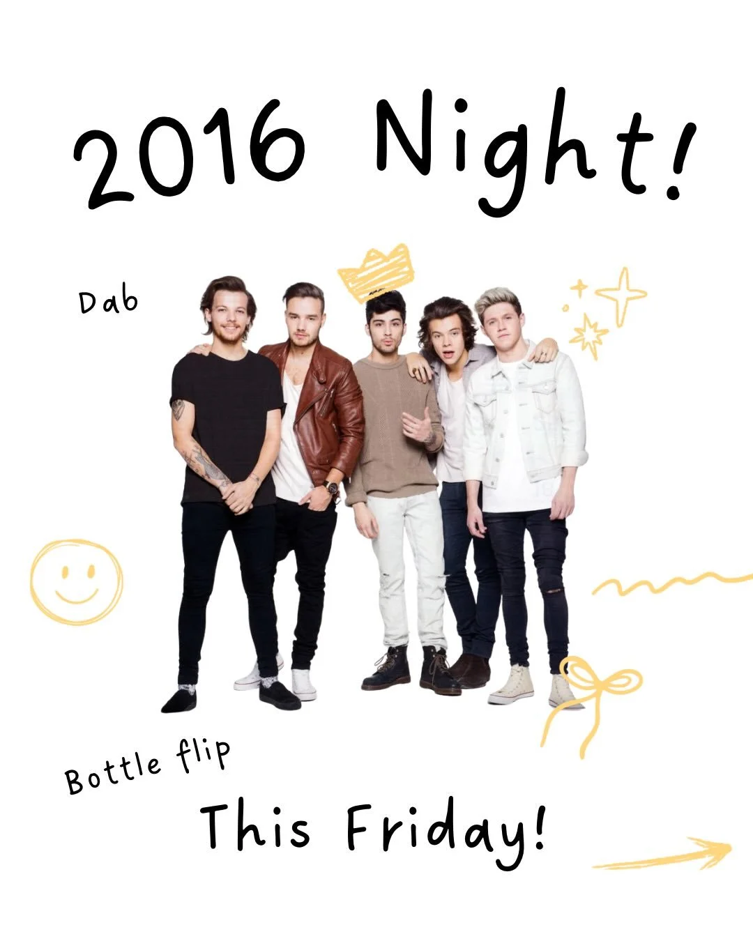 ✨ 2016 NIGHT AT YOUTH ✨

Bring your best 2016 outfits and best dressed gets a prize!

We got bottle flipping, we got dabbing, and we got some 2016 worship music!!!!

Enjoy these photos of our leaders from 2016 👵👴

WOOHOO BRING A FRIEND