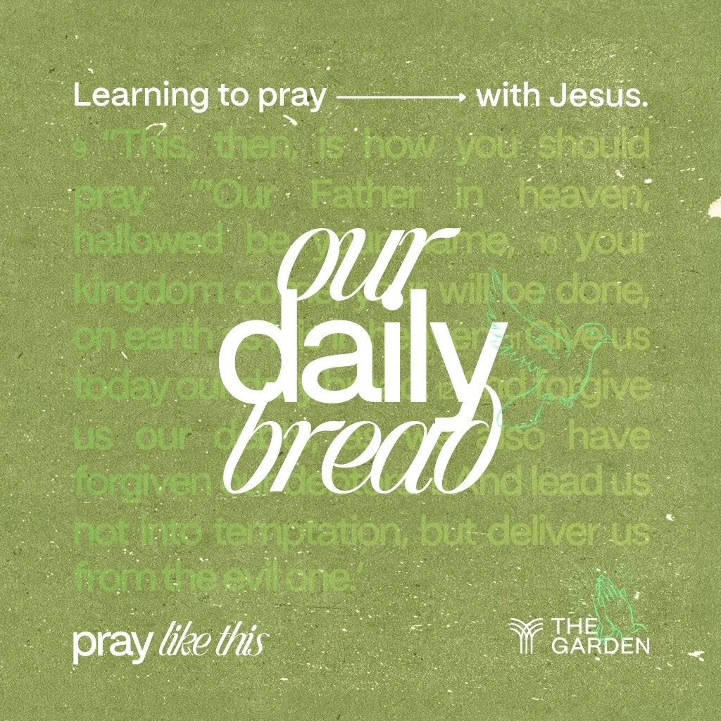 THIS SUNDAY: Continuing our &lsquo;Pray like This Series.&rsquo; 

What even is our daily bread? How do we get it? Do we get it? I&rsquo;m not sure I get it? 

Come along and consider who you could bring to @thegardenakl this week! Sundays are for ch