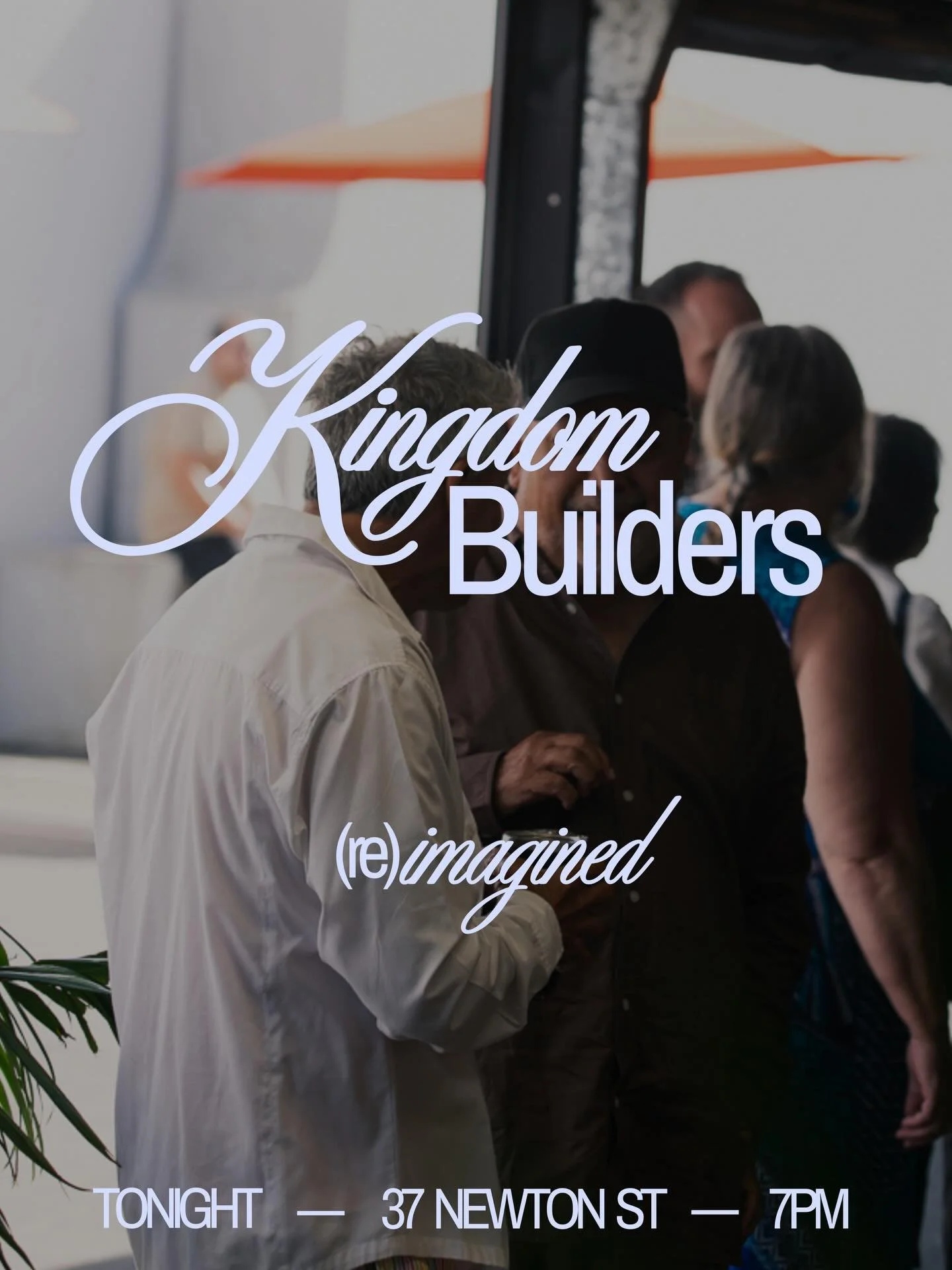 KINGDOM BUILDERS (RE)LAUNCH 

Come along tonight &amp; hear from Ps Nick, Ps Sarah, Marco, &amp; team as they share the heart of Kingdom Builders reimagined. If you're interested, intrigued, or would just like more information then nau mai!

Drinks &