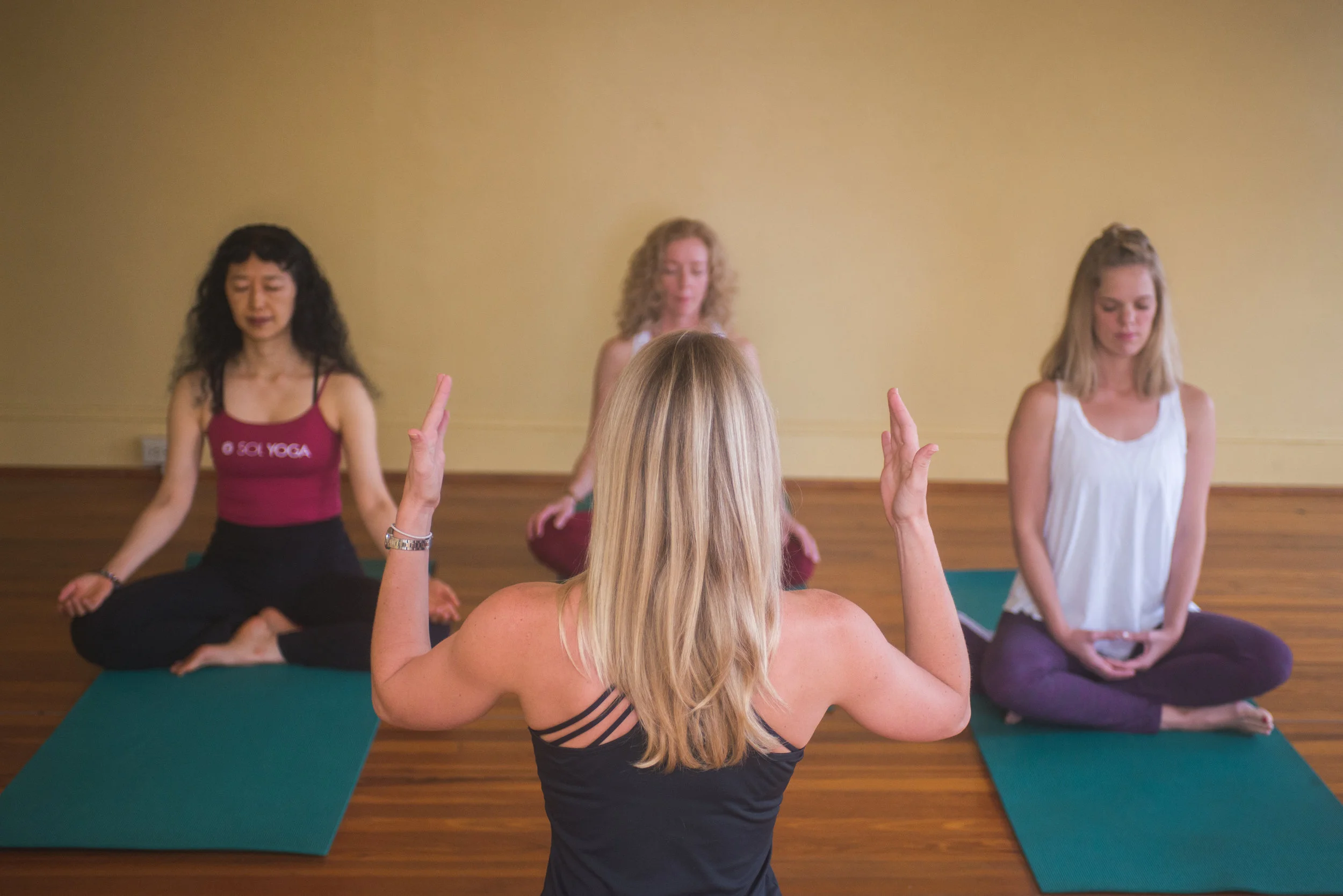 semi private yoga lessons Want to practice with friends, gather co-workers, have a bridal party, or simply share the cost of private yoga lessons. We can come to you, or you may schedule a session in our beautiful studios. Click here to request an appointment. $30 per person for 3-4 people | $20 per person for 5 or more people.