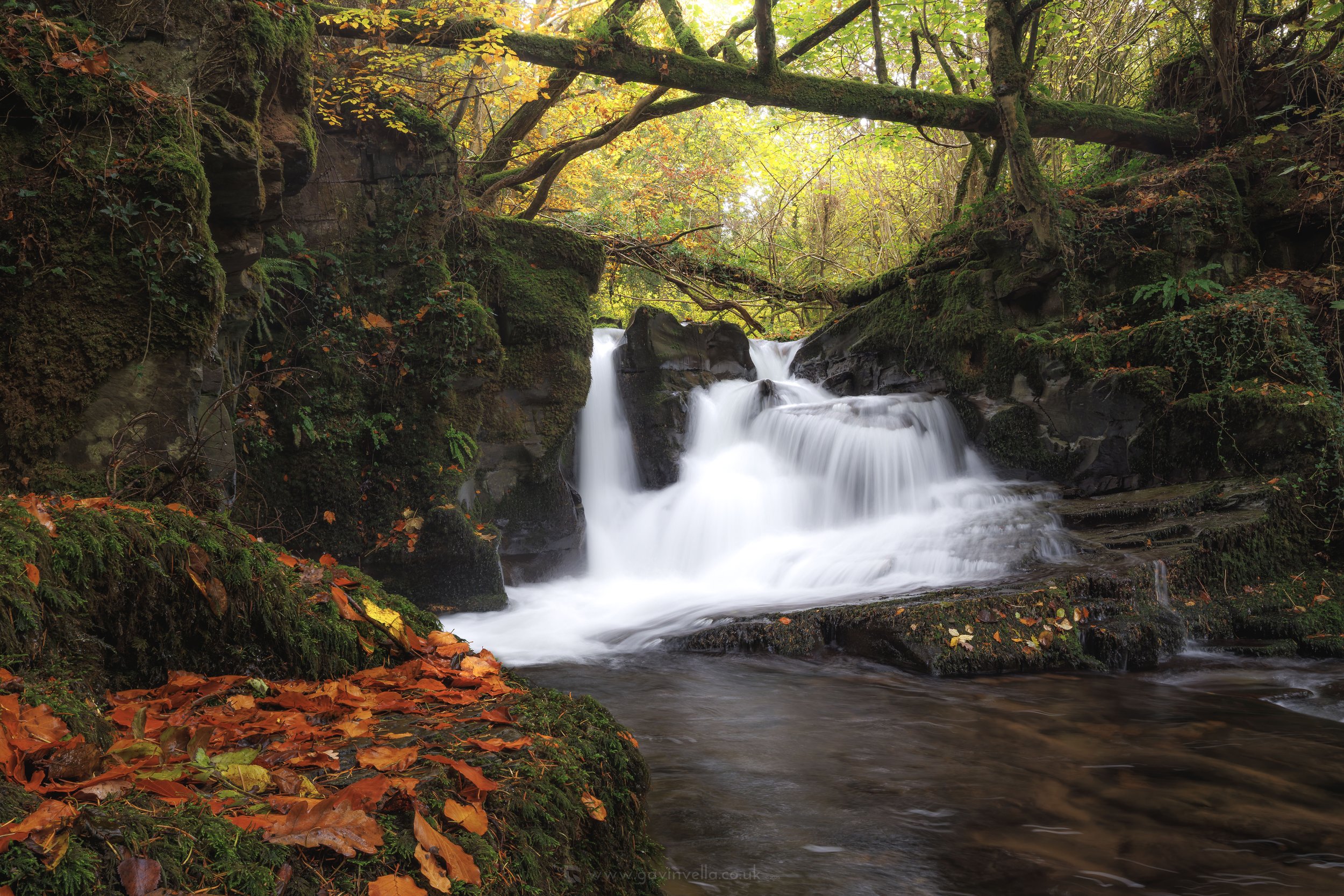 Brecon Autumn Waterfall 