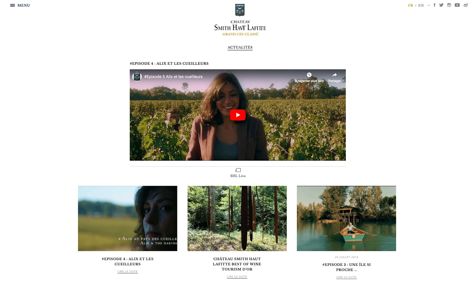 Chateau Smith Haut Lafitte - Video Content Strategy