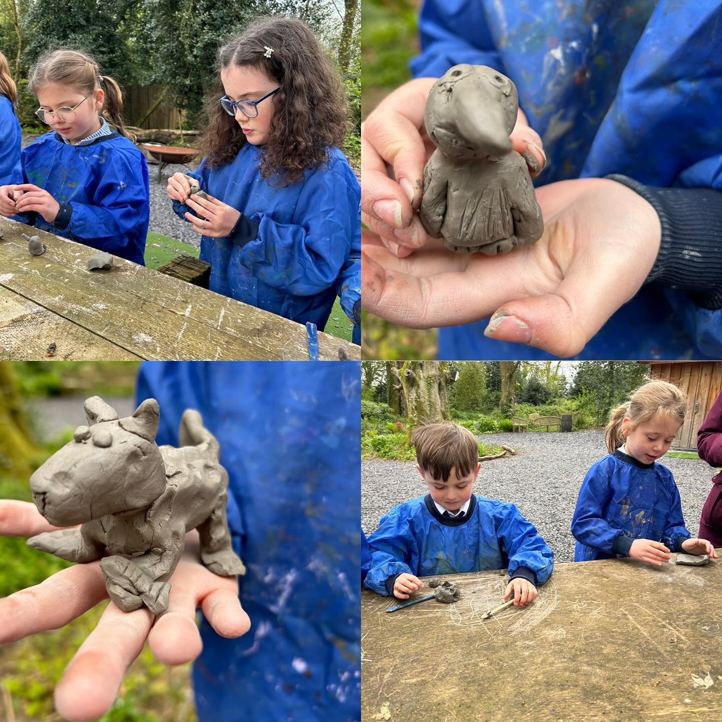 Years 3 and 4 had a great time in the woods yesterday making clay rainforest animals. We then made a rainforest scene using natural resources. The children amazed us and showed fantastic skills and teamwork throughout the day.