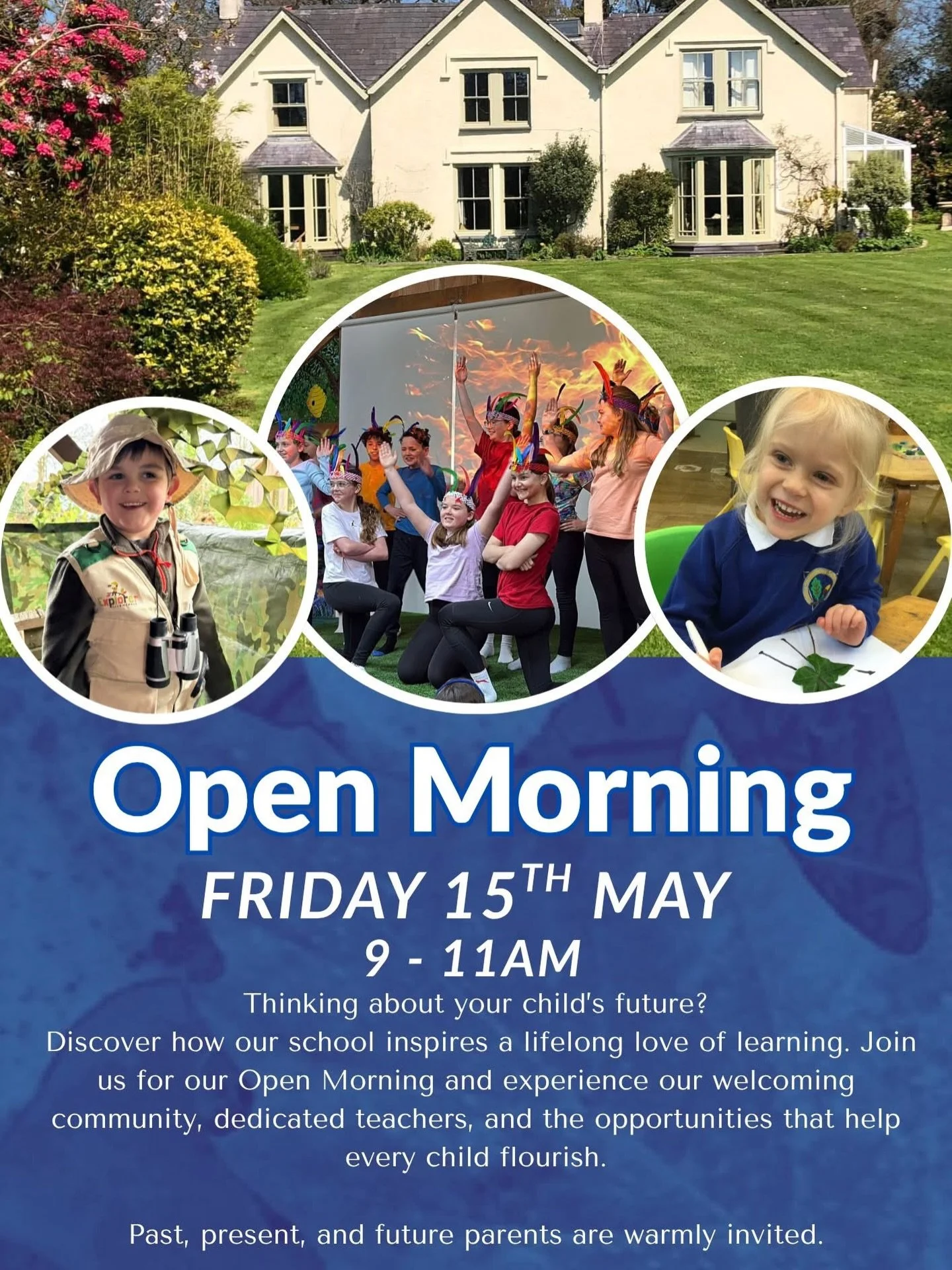TODAY

Please join us for refreshments in the main school hall from 9am.

We look forward to welcoming you!