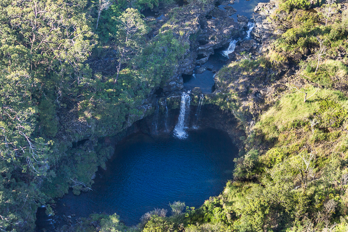 Akaka Falls from the air