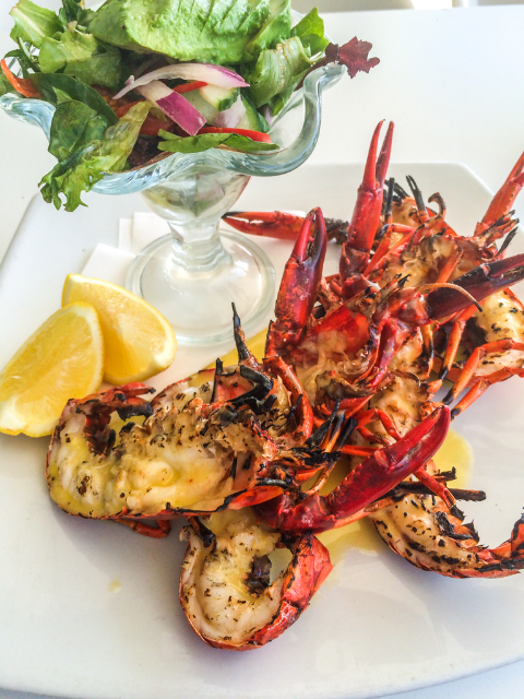 Apparently the marron were so fresh they were jumping onto the grill! Absolutely delicious.