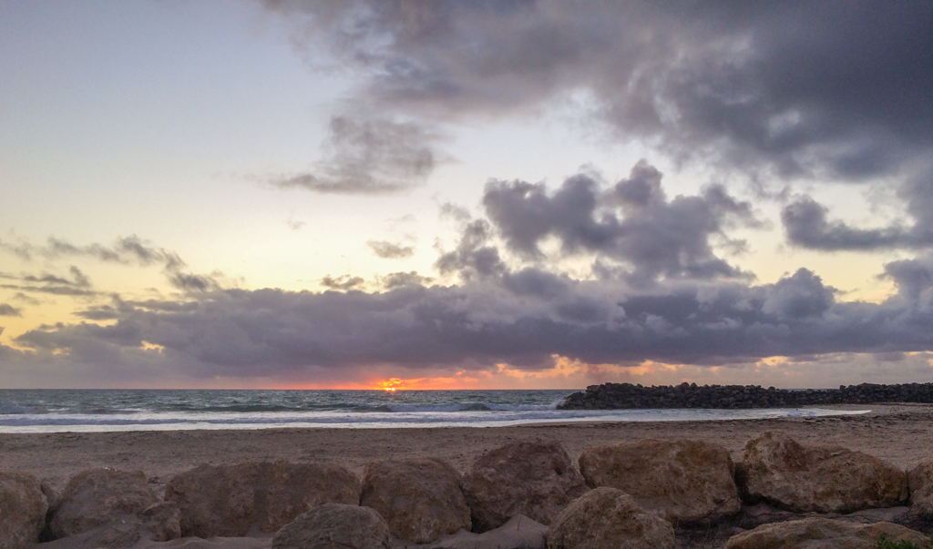 Sunset from Pyramids Beach