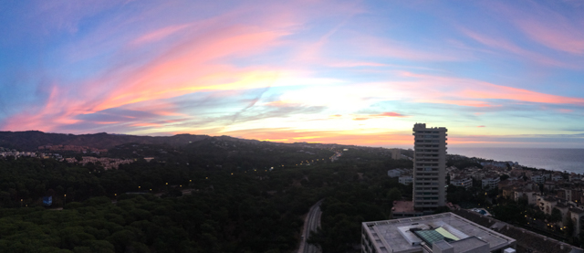 Our first dawn in Marbella! So pretty.
