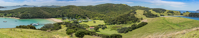 Breathtaking Views - Otehei Bay on the left across the island to Urupukapuka Bay 