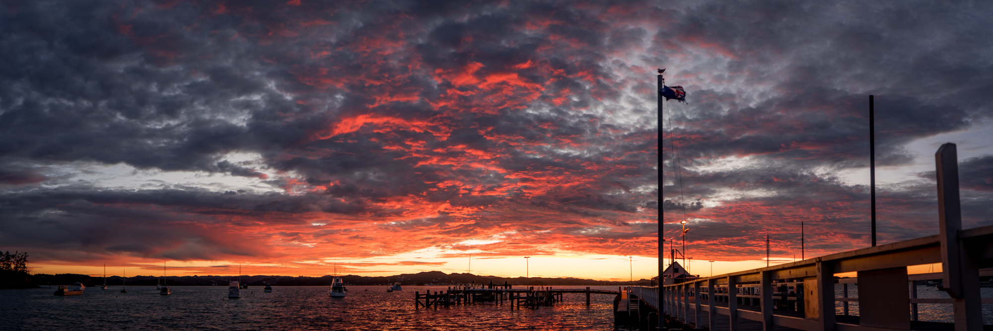 It's like the clouds were on fire!