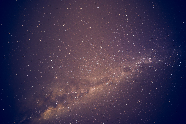 The Milky Way directly above Shearwater Resort