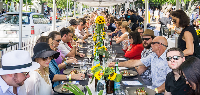 The sunflowers absolutely made this table setting.