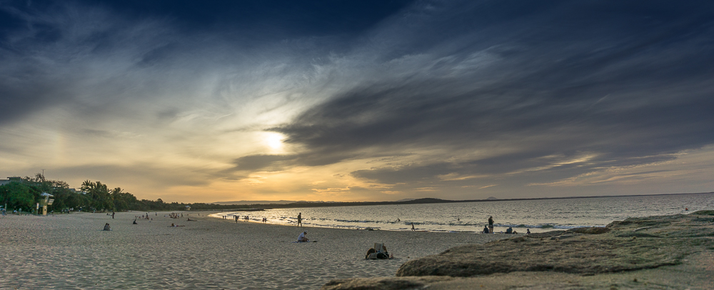 Sunset over Noosa Beach