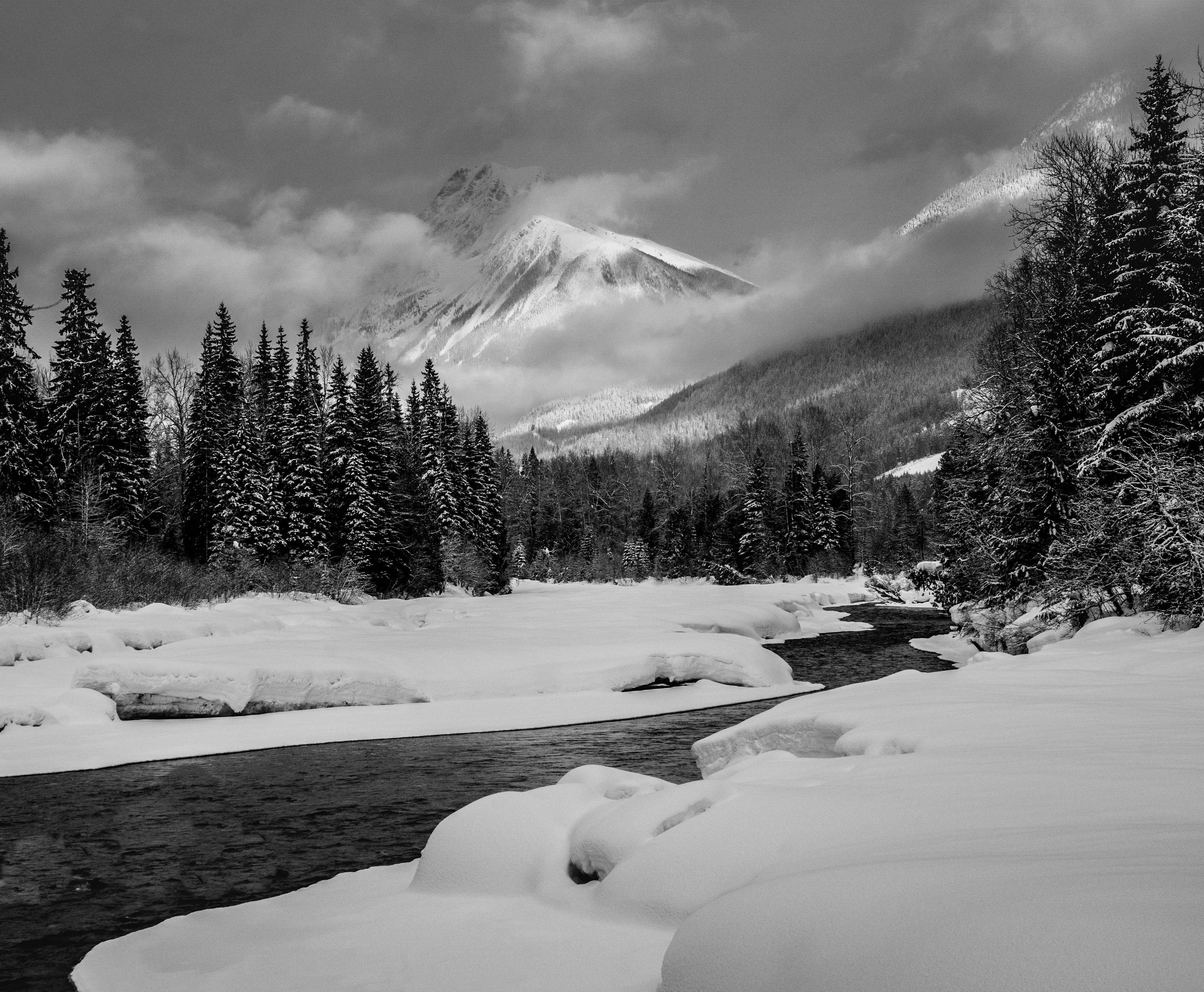 A mighty river run past Revelstoke. I searched out some nice evening light. 