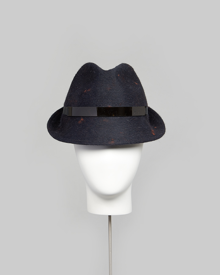 Orange Spec Felt Trilby