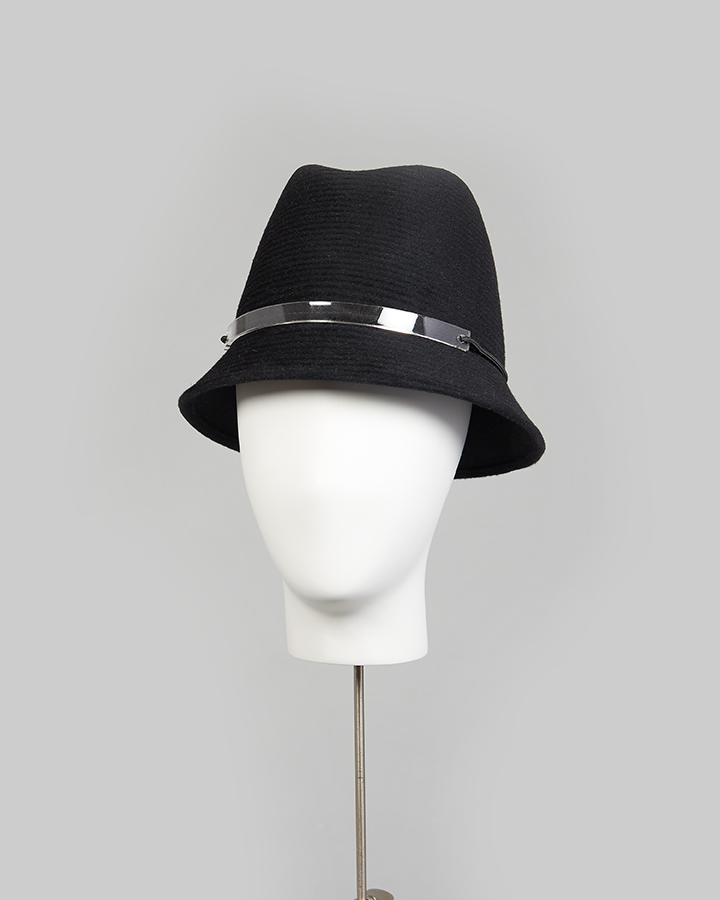 Black Rib Cloche