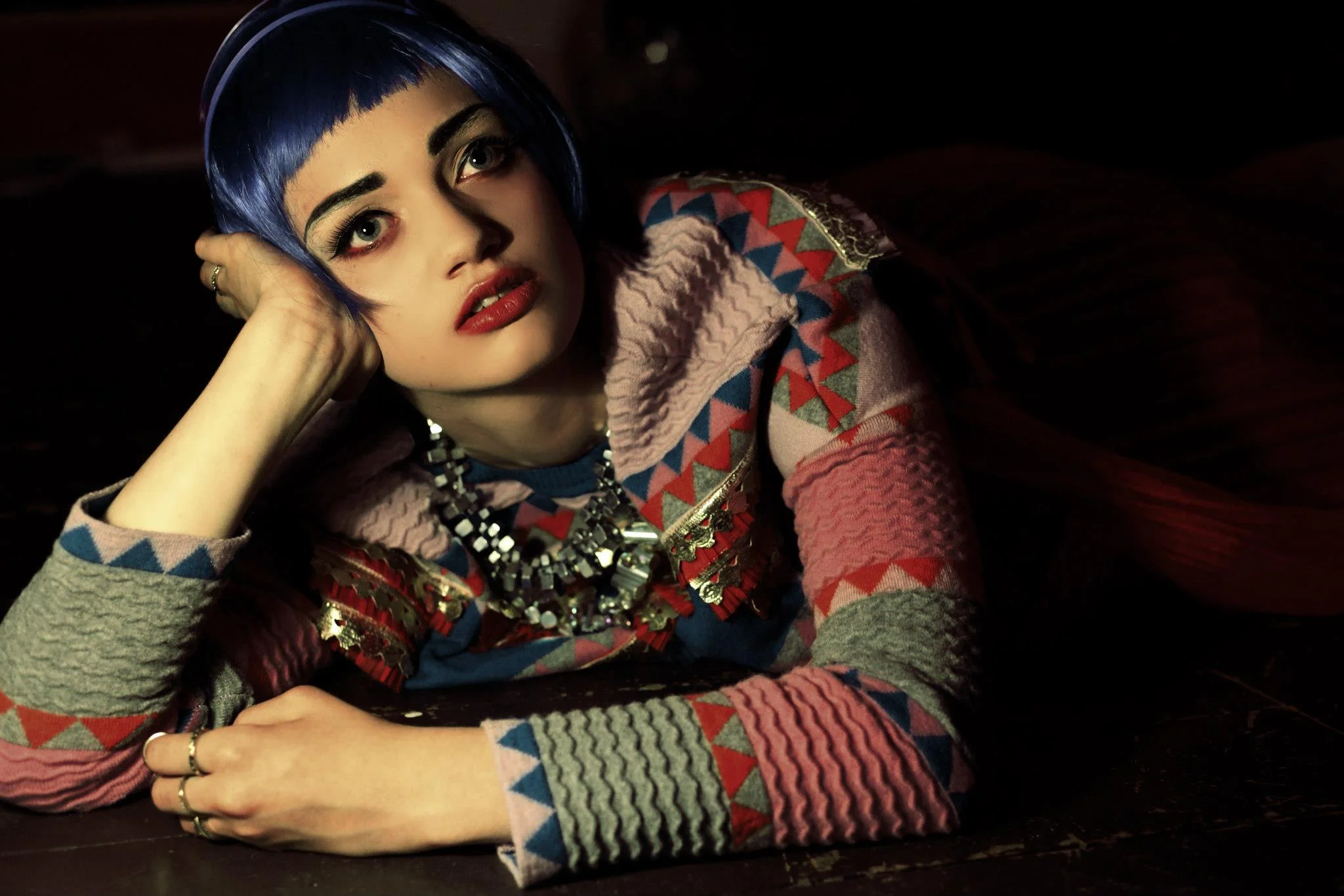 Blue UV Headband - Oriental Ambiance Series (Styled by Marina de Magalhaes)