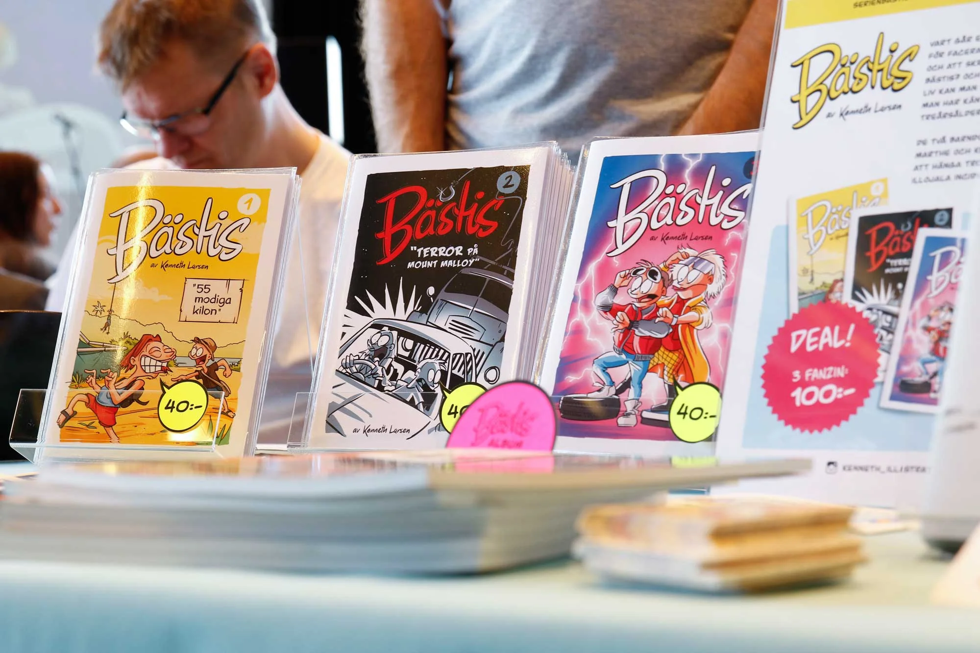 Bästis, tre fanzin, SIS 2016.