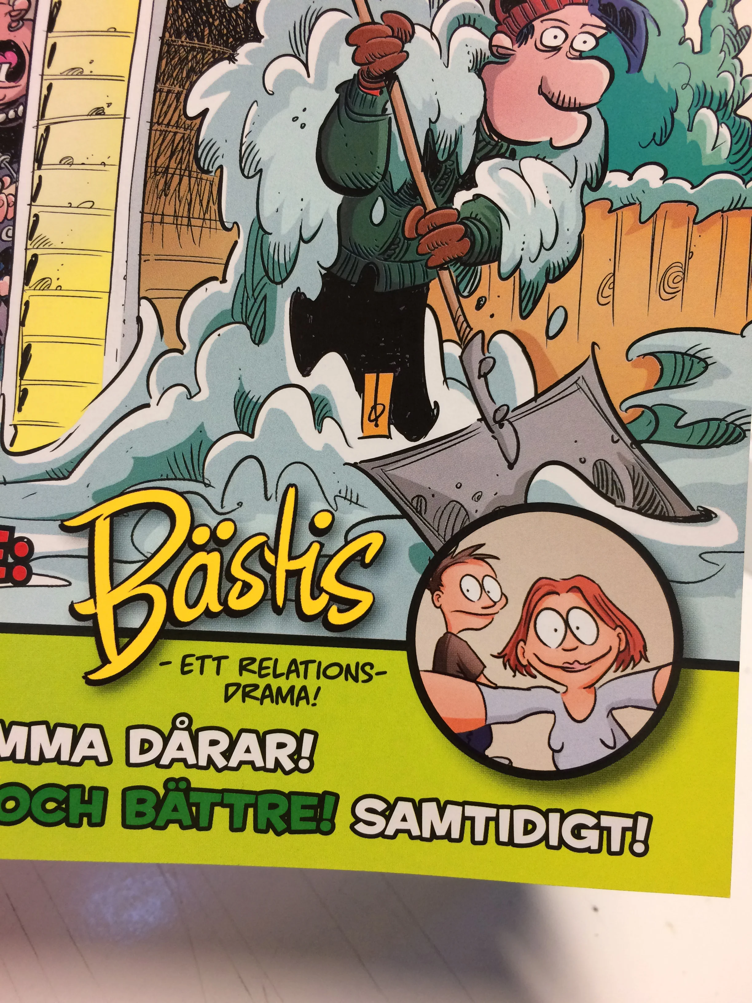 Bästis på framsidan, Pondus nr 1, 2017.