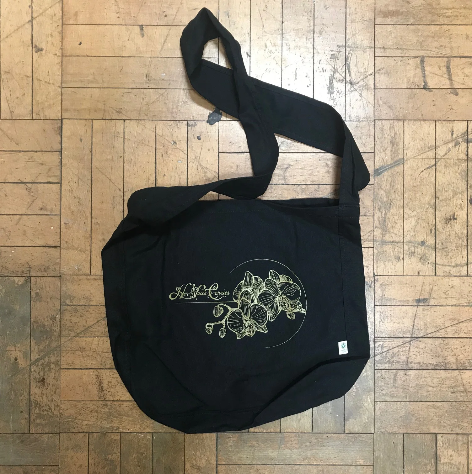  Her Voice Carries Market Bag