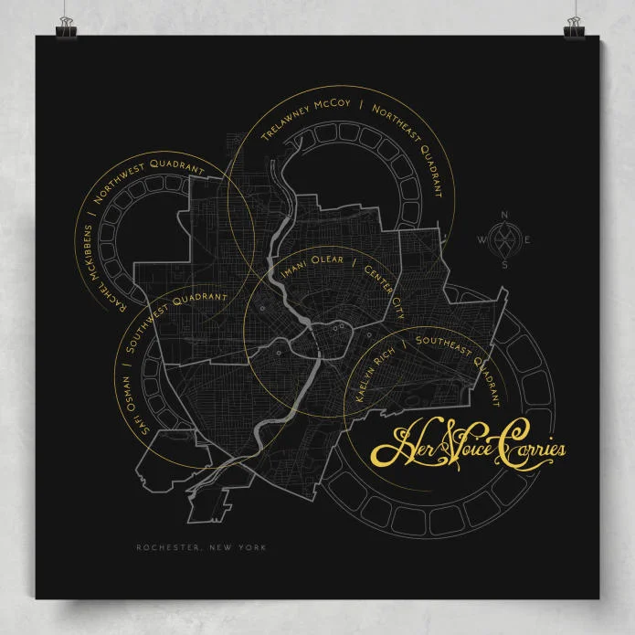 Her Voice Carries Rochester, NY Poster